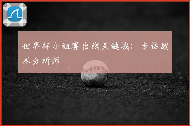 世界杯小组赛出线关键战：专访战术分析师